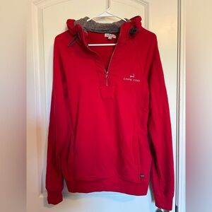 Cuffys cape cod red hoodie half zip